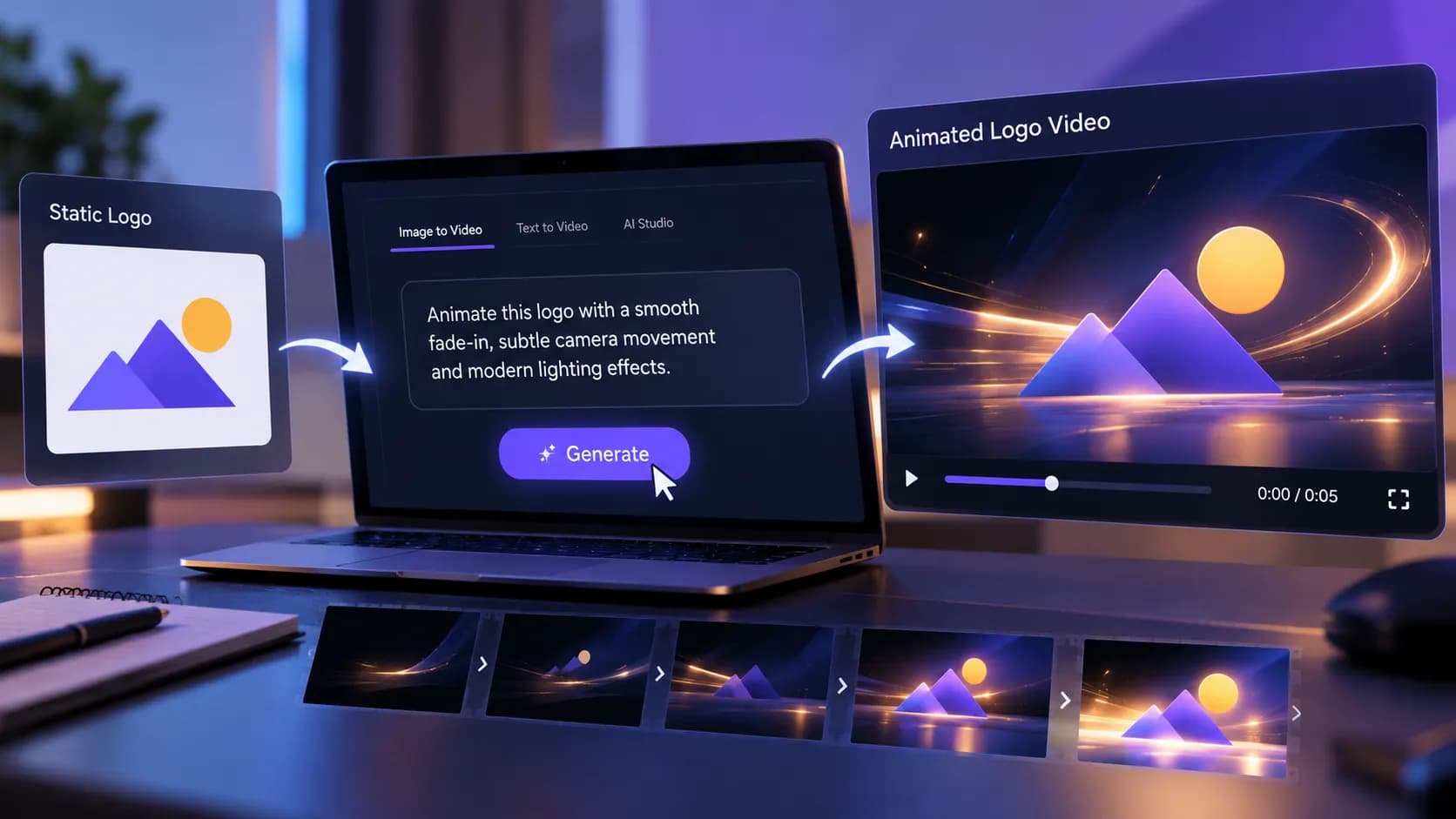 How to Animate Logos and Brand Graphics With AI Video