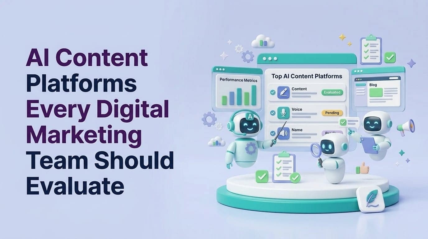 AI Content Platforms Every Digital Marketing Team Should Evaluate