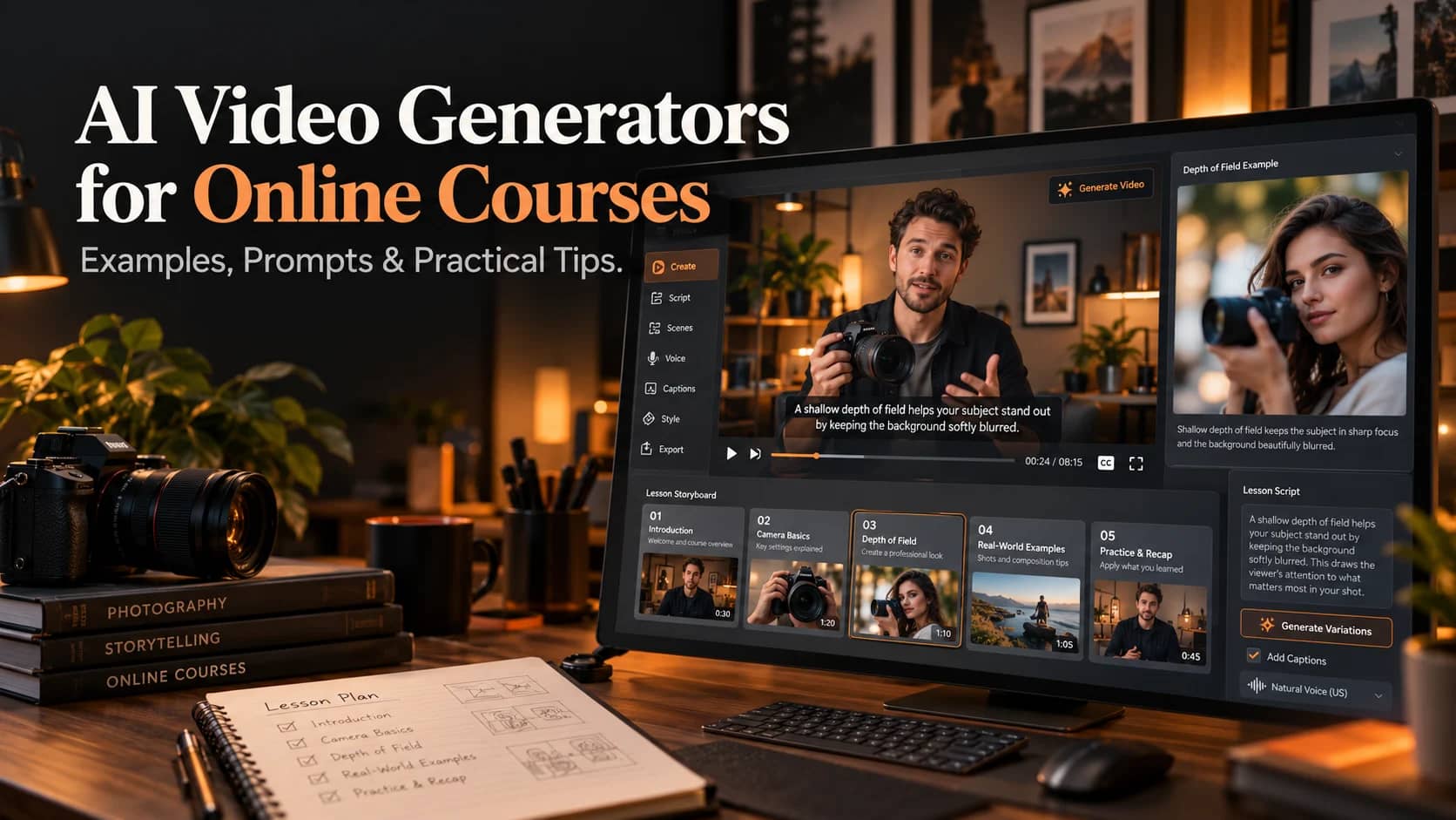 AI Video Generator for Online Courses: Lesson Intros and Visual Explainers