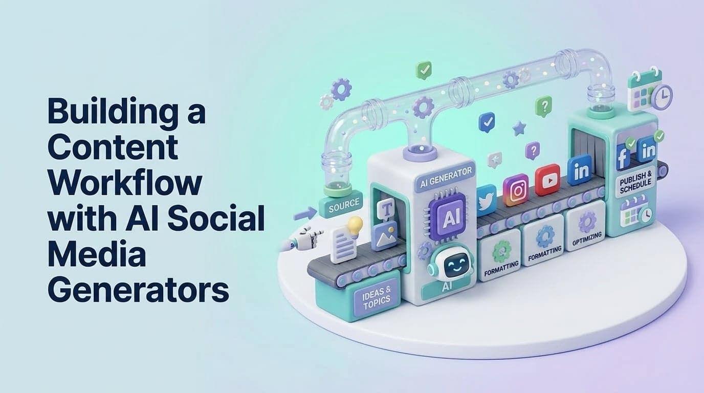 Building a Content Workflow with AI Social Media Generators