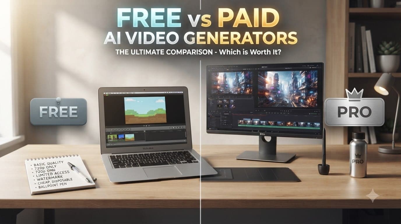 Free AI Video Generator vs Paid AI Video Generator: Which Should You Choose?